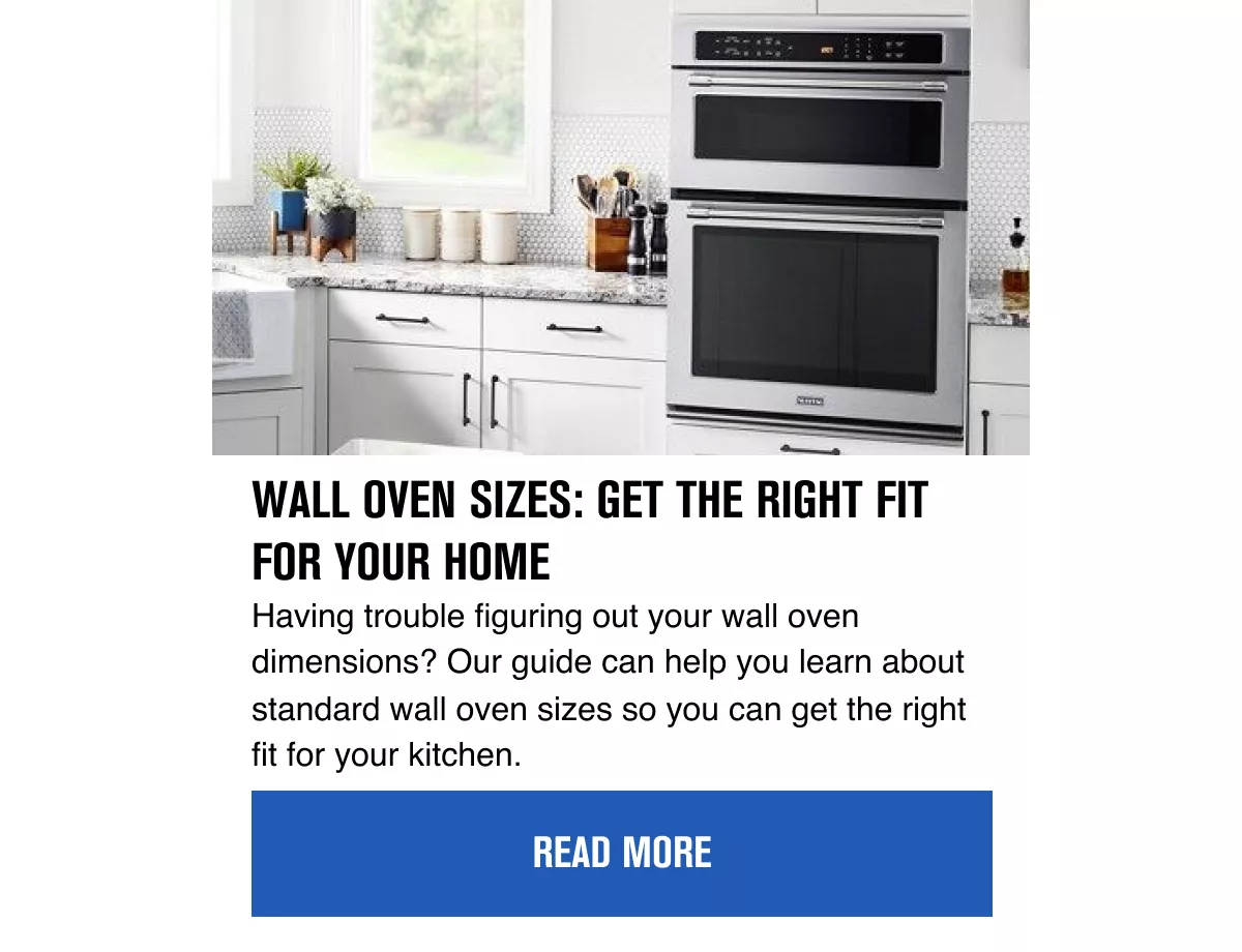Wall Oven Sizes A Guide for the Perfect Fit Maytag